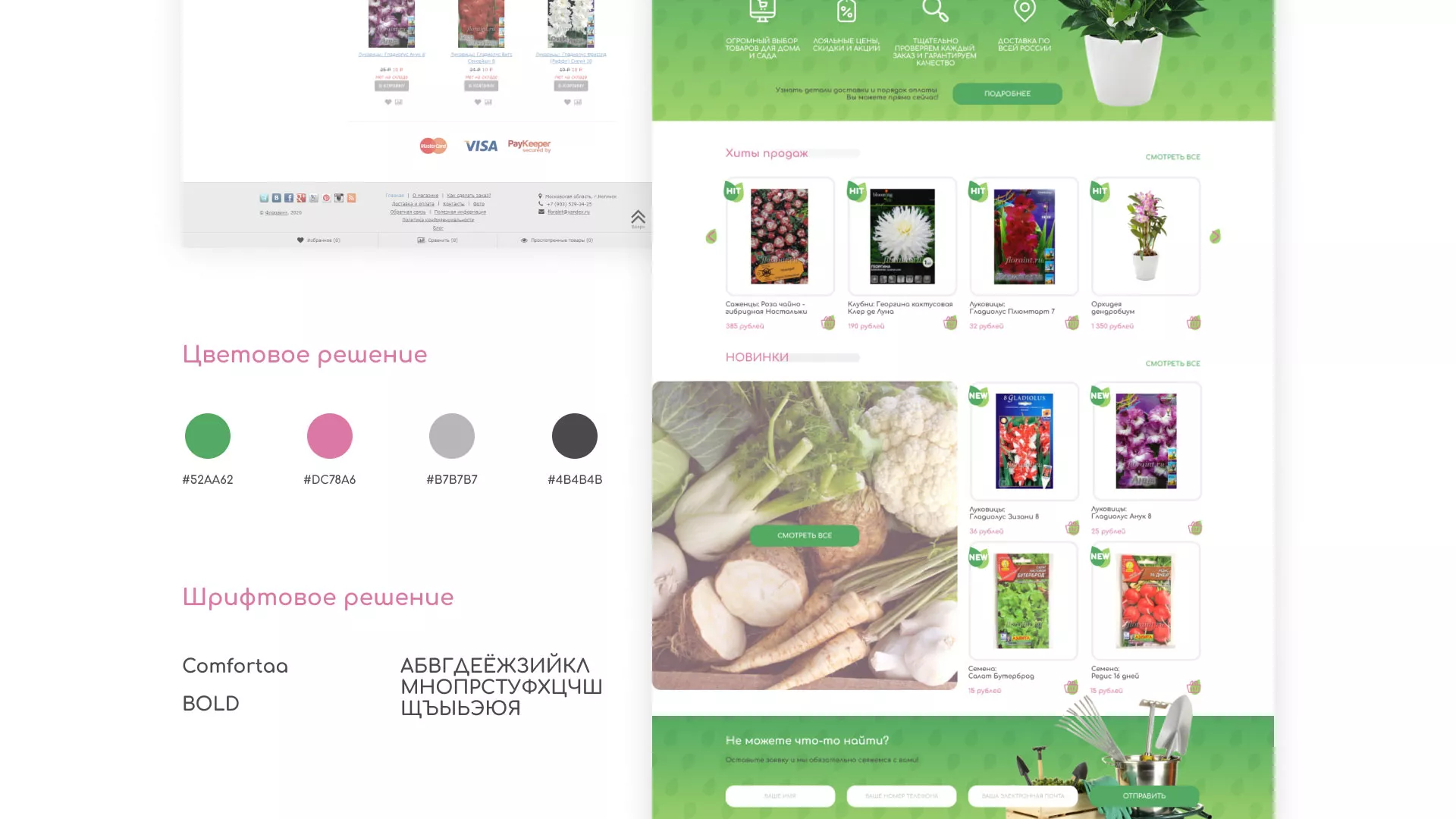 Создание логотипа и интернет-магазина «FLORAINT» в Суворове