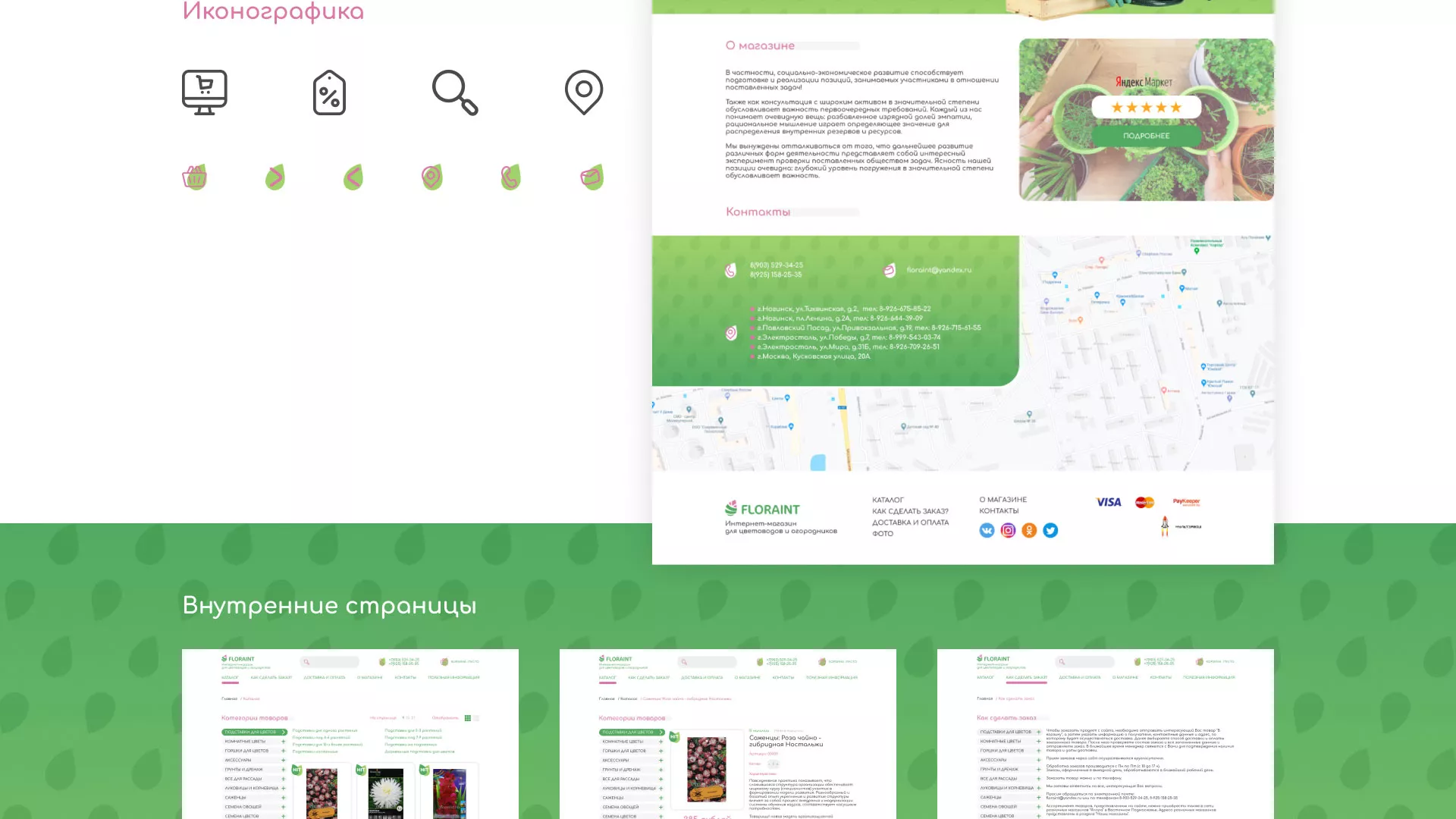 Создание логотипа и интернет-магазина «FLORAINT» в Суворове