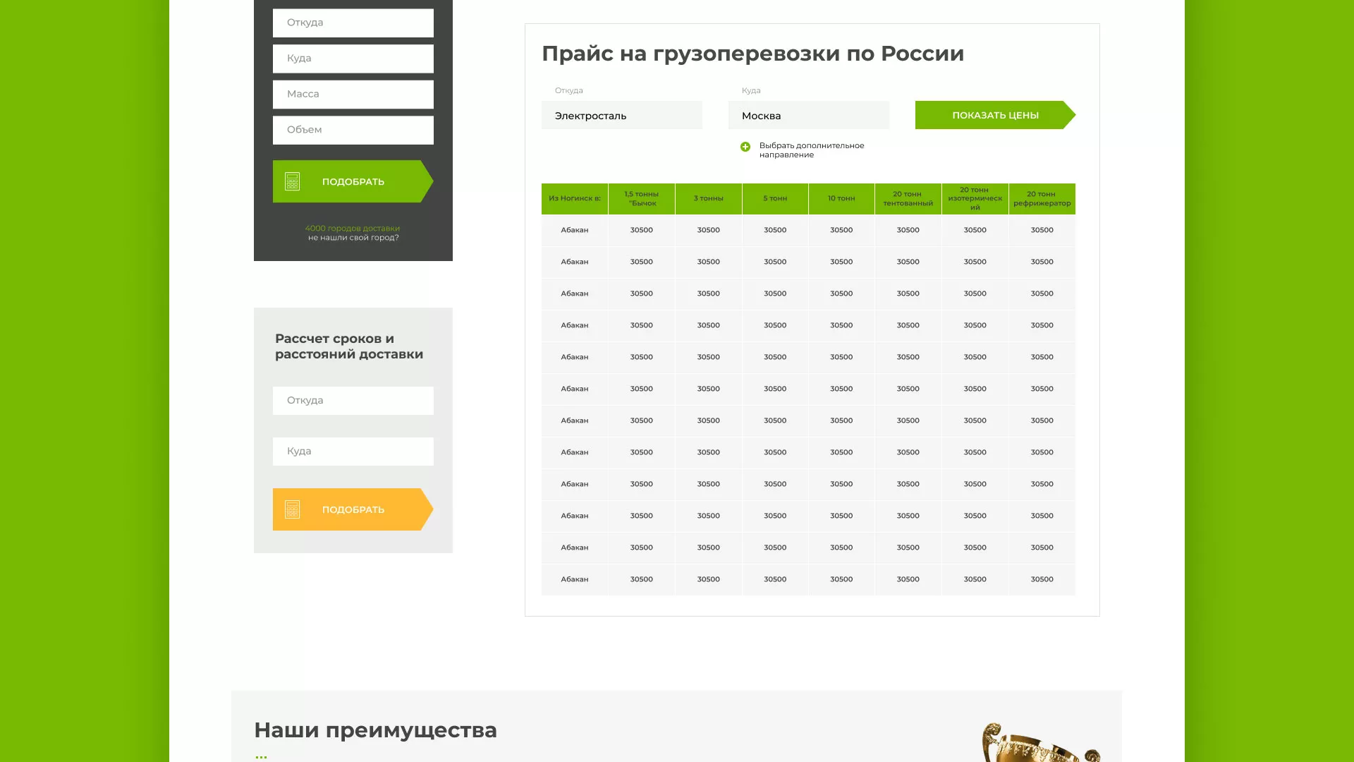 Разработка логотипа и сайта компании «Инком-Логистика» в Суворове