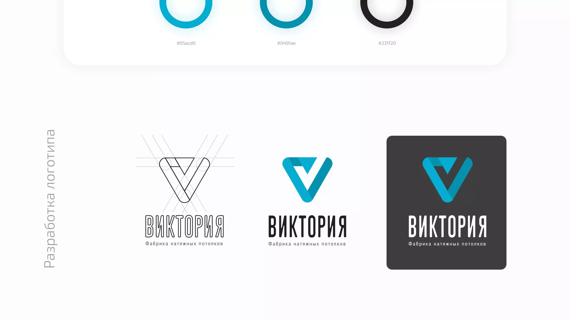 Разработка фирменного стиля компании по продаже и установке натяжных потолков в Суворове