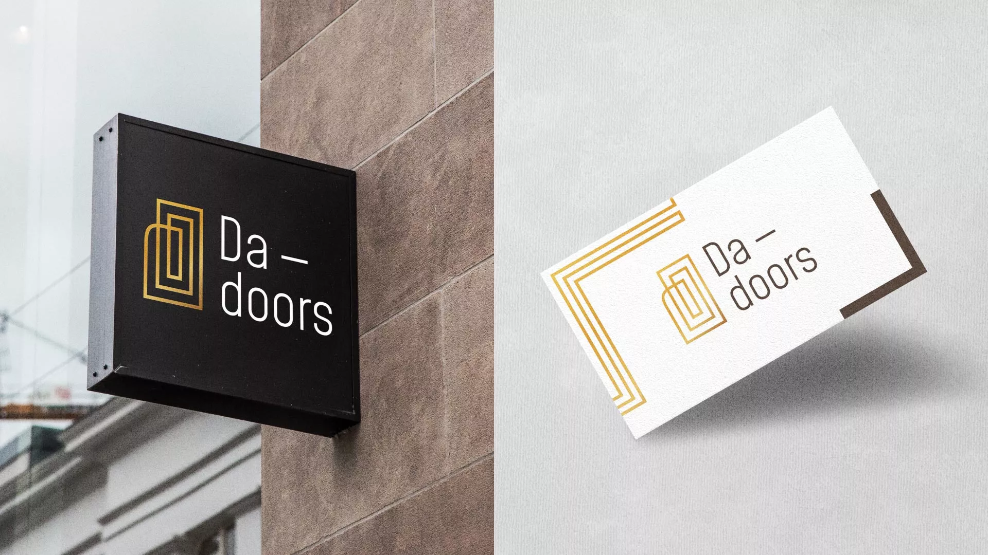 Разработка логотипа для компании «DA-DOORS» в Суворове